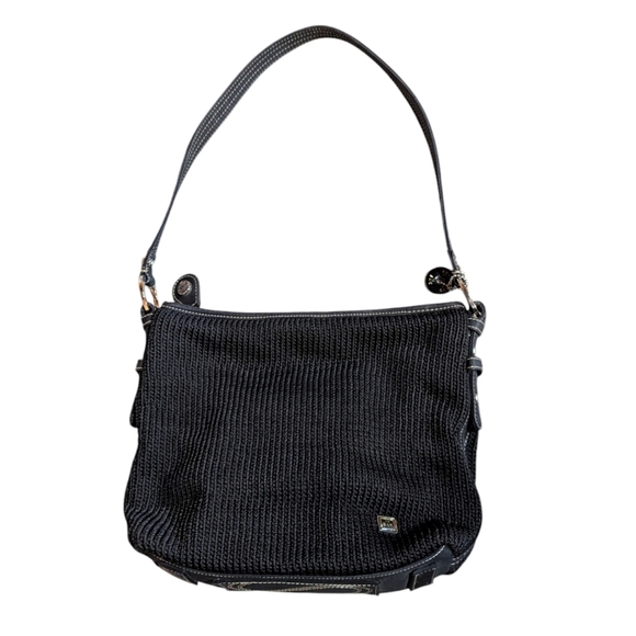 The Sak Black Knit Shoulder Bag Y2K 90s - Picture 1 of 9
